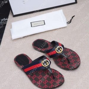 GUCCI GG WEB SANDALS BLACK KAKI/RED 612138 - Image 5