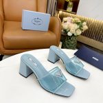 PRADA PLEXIGLAS AND PATENT LEATHER LIGHT BLUE 1XX644