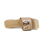 VALENTINO VLOGO SIGNATURE SLIDE SANDAL FAWN ZW2S0M21HWS0CR
