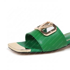 VALENTINO VLOGO SIGNATURE SLIDE SANDAL GREEN ZW2S0M21HWS0CR - Image 4