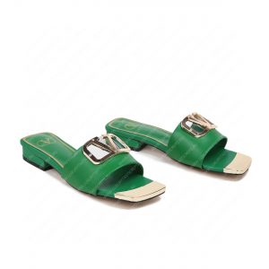 VALENTINO VLOGO SIGNATURE SLIDE SANDAL GREEN ZW2S0M21HWS0CR - Image 6