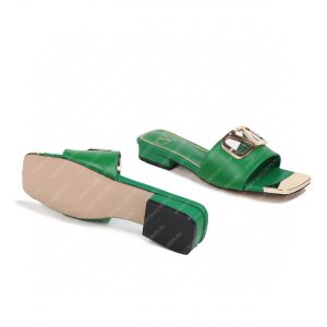 VALENTINO VLOGO SIGNATURE SLIDE SANDAL GREEN ZW2S0M21HWS0CR - Image 8