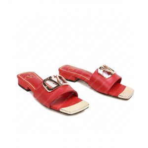 VALENTINO VLOGO SIGNATURE SLIDE SANDAL RED ZW2S0M21HWS0CR - Image 5