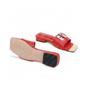 VALENTINO VLOGO SIGNATURE SLIDE SANDAL RED ZW2S0M21HWS0CR - Image 7