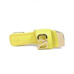 VALENTINO VLOGO SIGNATURE SLIDE SANDAL YELLOW ZW2S0M21HWS0CR