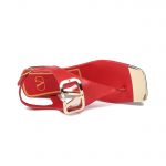 VALENTINO VLOGO SIGNATURE FLAT THONG SANDAL RED WS0EA7RZR_HG5