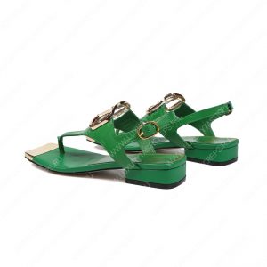 VALENTINO VLOGO SIGNATURE FLAT THONG SANDAL GREEN WS0EA7RZR_HG5 - Image 7