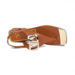 VALENTINO VLOGO SIGNATURE FLAT THONG SANDAL BROWN WS0EA7RZR_HG5