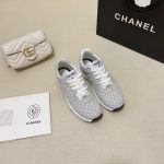 CHANEL SNEAKERS GREY AND WHITE G39230