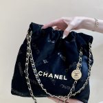 CHANEL 22 HANDBAG Black AS3260