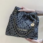 Chanel 22 Handbag Grey AS3261