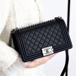 CHANEL Boy Handbag Black A67086