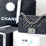 CHANEL Boy Handbag Black A67086