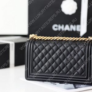 CHANEL Boy Handbag Black A67086 - Image 5