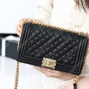 CHANEL Boy Handbag Black A67086 - Image 11