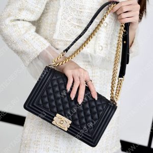 CHANEL Boy Handbag Black A67086 - Image 13