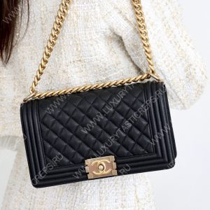 CHANEL Boy Handbag Black A67086 - Image 14