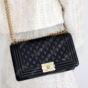 CHANEL Boy Handbag Black A67086 - Image 15