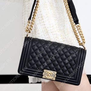 CHANEL Boy Handbag Black A67086 - Image 16