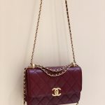 CHANEL Wallet on Chain Burgundy AP2649