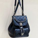 CHANEL Duma Backpack Black AS1160