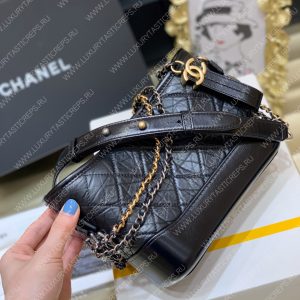 CHANEL Gabrielle hobo bag Black A91810 - Image 5