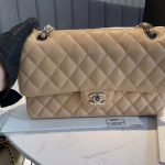 CHANEL Classic Flap Bag Beige A01112