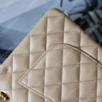 CHANEL Small Classic Handbag Bag Beige A01113