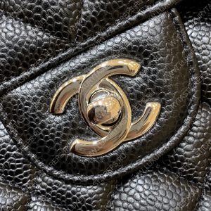 CHANEL Small Classic Handbag Bag Black A01113 - Image 11