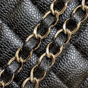 CHANEL Small Classic Handbag Bag Black A01113 - Image 13