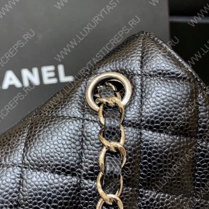 CHANEL Small Classic Handbag Bag Black A01113 - Image 14