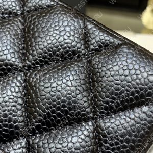 CHANEL Small Classic Handbag Bag Black A01113 - Image 15