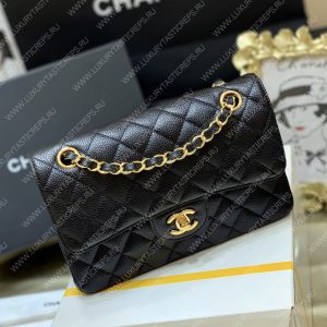 CHANEL Small Classic Handbag Bag Black A01113 - Image 21