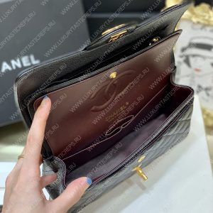 CHANEL Small Classic Handbag Bag Black A01113 - Image 27