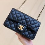 CHANEL Classic Flap Bag Navy Blue A01116