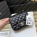 CHANEL Square Mini Flap Bag Black A01115