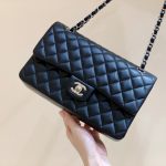 CHANEL Classic Handbag Bag Black A01112