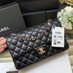 CHANEL Classic Handbag Bag Black A01112
