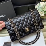 CHANEL Classic Handbag Bag Black A01112