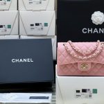 CHANEL Small Classic Handbag Bag Pink A01113