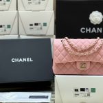 CHANEL Classic Handbag Bag Pink A01112