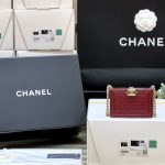 CHANEL Mini Boy bag Red AP2884