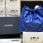 CHANEL 22 HANDBAG Blue AS3260