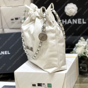 CHANEL 22 HANDBAG White AS3260 - Image 14