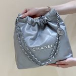 CHANEL 22 HANDBAG Powder blue AS3260