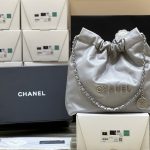 CHANEL 22 HANDBAG Grey AS3260