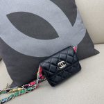 CHANEL Ribbon Belt Bag Black AP2054