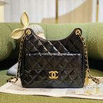 CHANEL HOBO HANDBAG BLACK AS3710