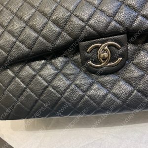 CHANEL LARGE CLASSIC HANDBAG BLACK A58600 - Image 3