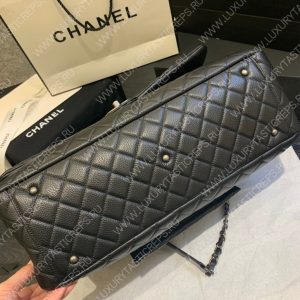CHANEL LARGE CLASSIC HANDBAG BLACK A58600 - Image 6